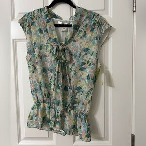 Max Studio floral blouse top